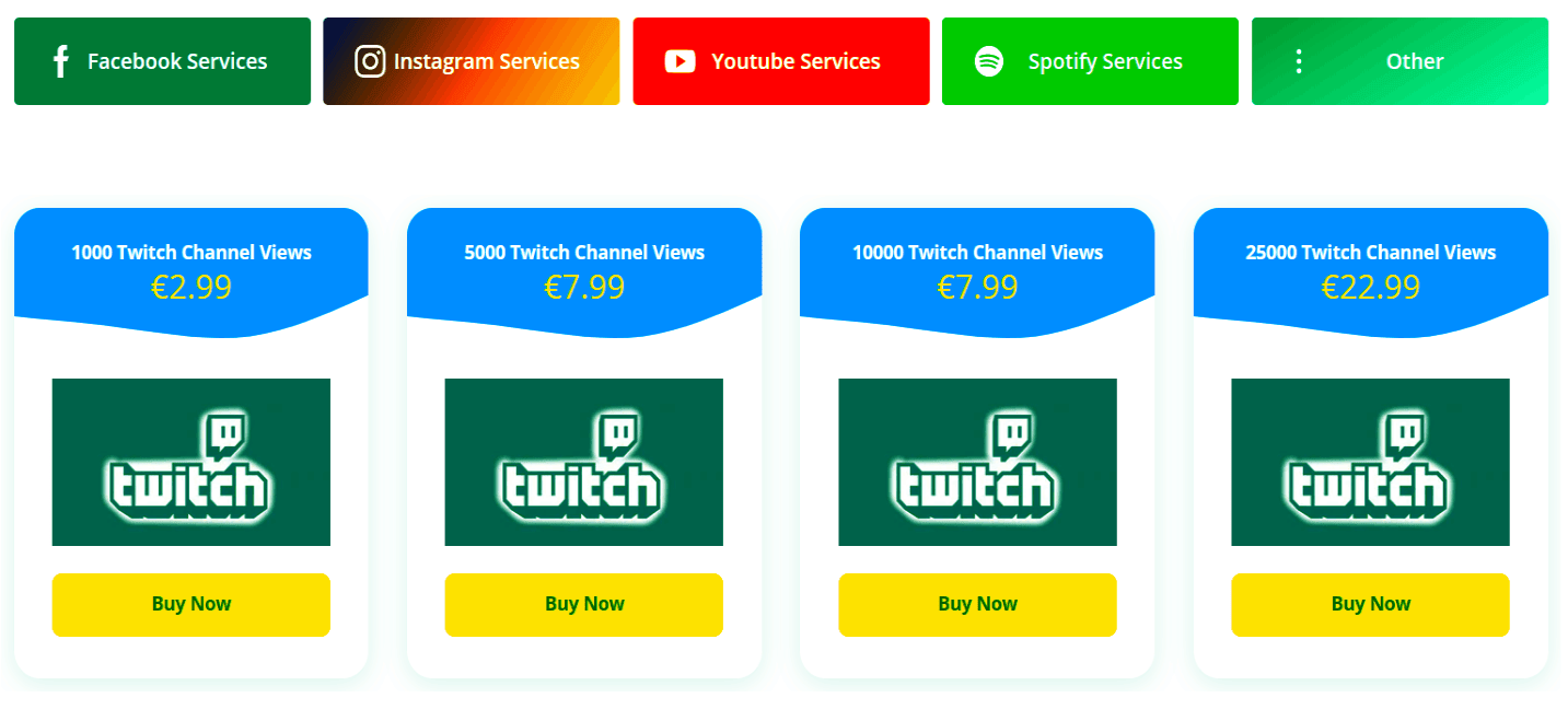 Twitch channel views | Increment your Twitch channel sees with genuine perspectives from genuine watchers and these perspectives can support your Twitch channels inside the Twitch organization and assist it with acquiring sees even after we complete your request